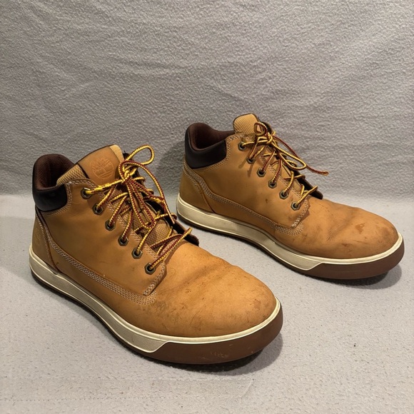 Timberland Chukka Tan Shoes Ankle Boots size 10.5 - Picture 4 of 8